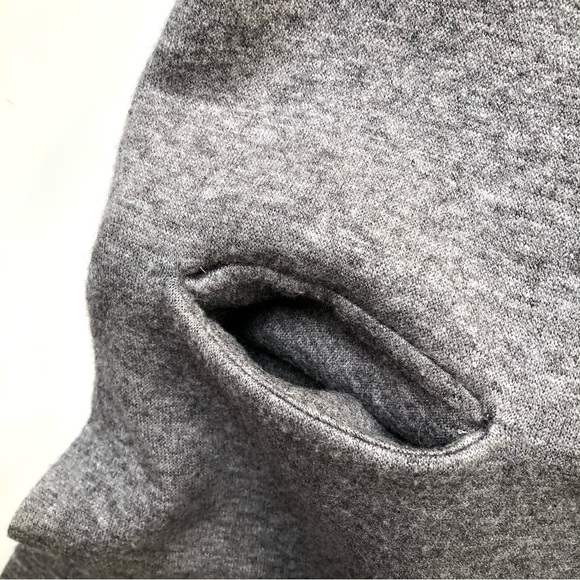 Vintage Long Oversized Sweater Jacket Wool Blend Gray - Picture 9 of 14